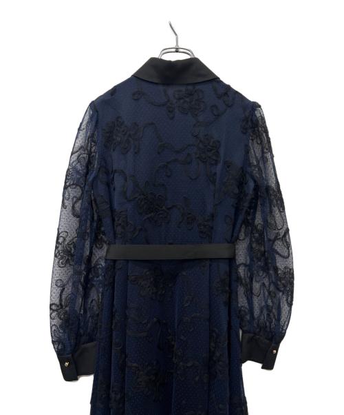GRACE CONTINENTAL（（グレースコンチネンタル）GRACE CONTINENTAL (（グレースコンチネンタル) 長袖ワンピース ネイビー サイズ:３６の古着・服飾アイテム
