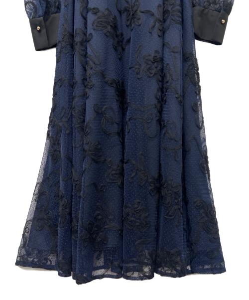 GRACE CONTINENTAL（（グレースコンチネンタル）GRACE CONTINENTAL (（グレースコンチネンタル) 長袖ワンピース ネイビー サイズ:３６の古着・服飾アイテム