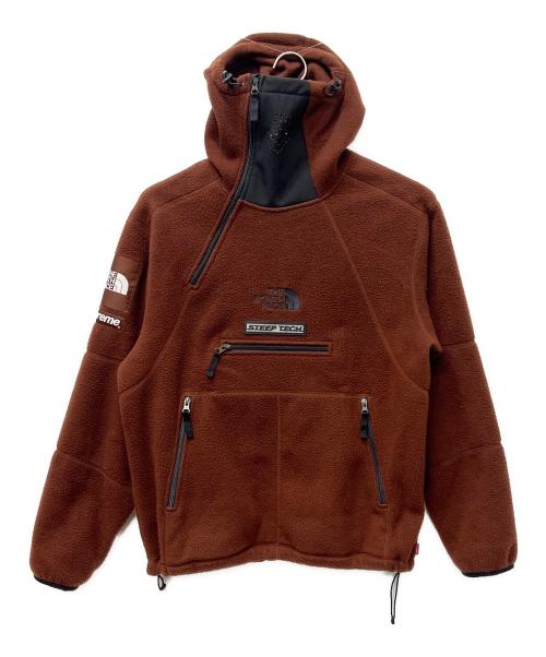 THE NORTH FACE（ザ ノース フェイス）THE NORTH FACE (ザ ノース フェイス) SUPREME (シュプリーム) Steep Tech Fleece Pullover ブラウン サイズ:Mの古着・服飾アイテム