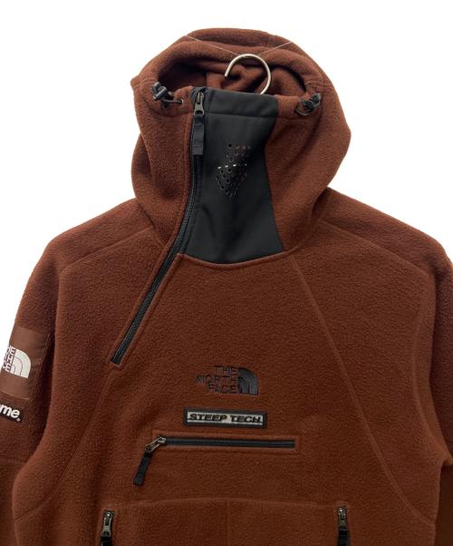 THE NORTH FACE（ザ ノース フェイス）THE NORTH FACE (ザ ノース フェイス) SUPREME (シュプリーム) Steep Tech Fleece Pullover ブラウン サイズ:Mの古着・服飾アイテム