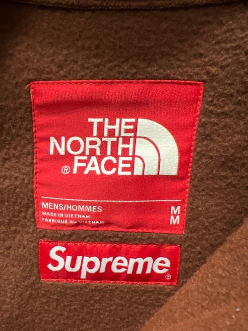 THE NORTH FACE（ザ ノース フェイス）THE NORTH FACE (ザ ノース フェイス) SUPREME (シュプリーム) Steep Tech Fleece Pullover ブラウン サイズ:Mの古着・服飾アイテム