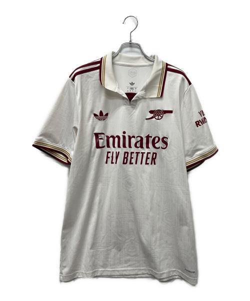 adidas（アディダス）adidas (アディダス) アーセナル 25/26 サードユニフォーム ホワイト×レッド サイズ:2XLの古着・服飾アイテム