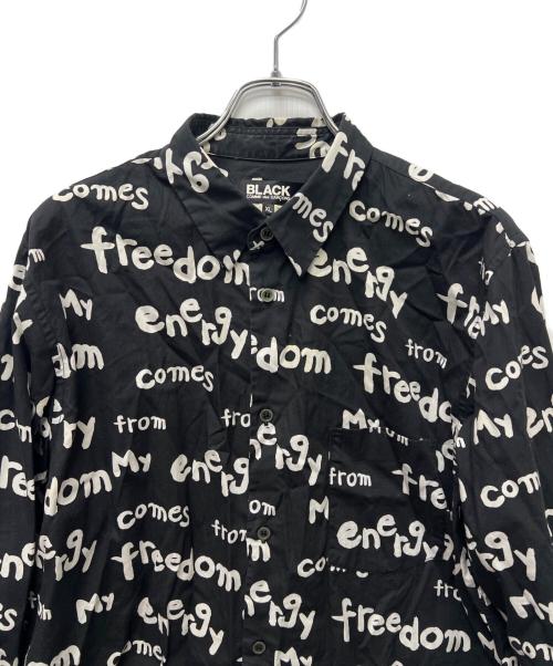 BLACK COMME des GARCONS（ブラックコムデギャルソン）BLACK COMME des GARCONS (ブラックコムデギャルソン) 長袖シャツ ブラック サイズ:ＸＬの古着・服飾アイテム