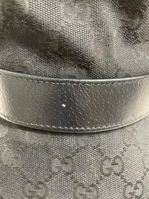 GUCCI（グッチ）GUCCI (グッチ) GGキャンバスバケットハット ブラックの古着・服飾アイテム
