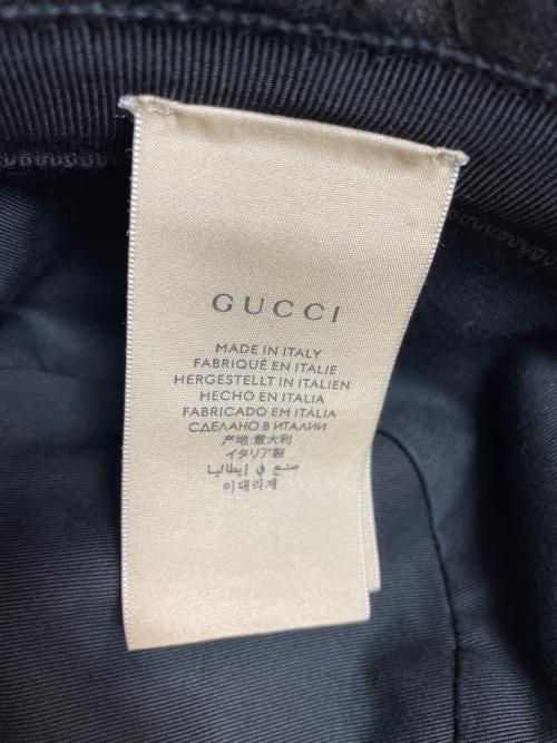 GUCCI（グッチ）GUCCI (グッチ) GGキャンバスバケットハット ブラックの古着・服飾アイテム
