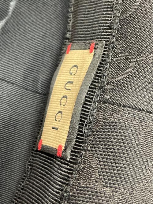 GUCCI（グッチ）GUCCI (グッチ) GGキャンバスバケットハット ブラックの古着・服飾アイテム
