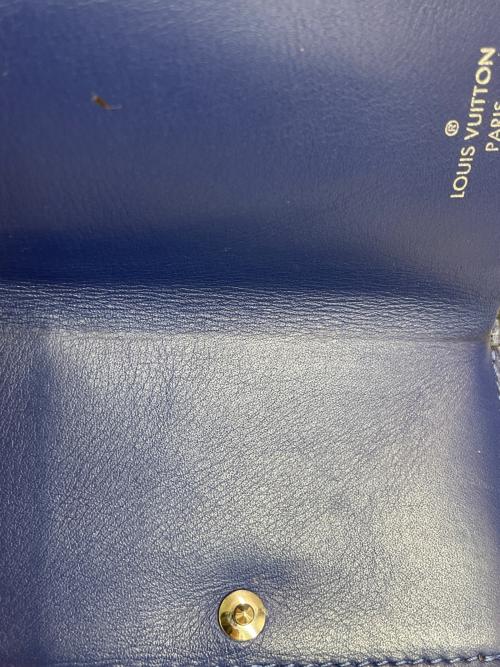 LOUIS VUITTON（ルイ ヴィトン）LOUIS VUITTON (ルイ ヴィトン) 3つ折り財布 ブルーの古着・服飾アイテム
