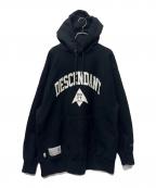 DESCENDANT×Ron Hermanディセンダント×ロンハーマン）の古着「裏起毛プルオーバーパーカー」｜ブラック
