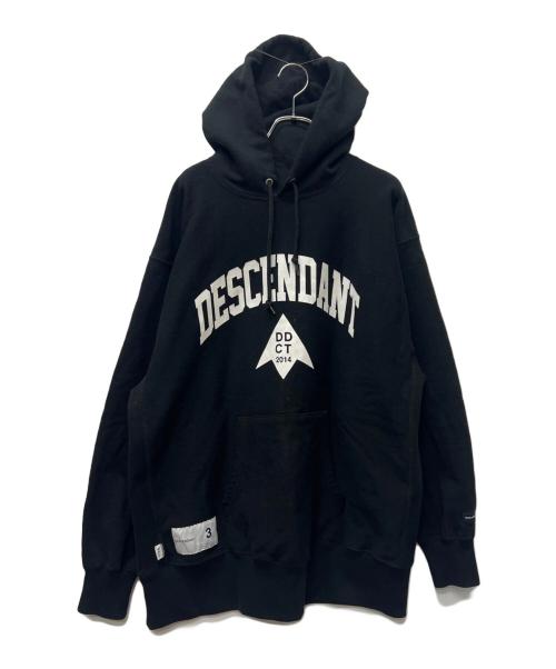 DESCENDANT（ディセンダント）DESCENDANT (ディセンダント) Ron Herman (ロンハーマン) 裏起毛プルオーバーパーカー ブラック サイズ:３の古着・服飾アイテム