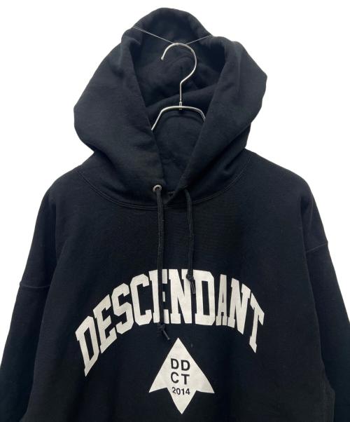 DESCENDANT（ディセンダント）DESCENDANT (ディセンダント) Ron Herman (ロンハーマン) 裏起毛プルオーバーパーカー ブラック サイズ:３の古着・服飾アイテム