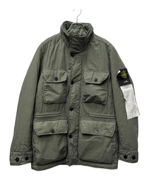 STONE ISLAND（ストーンアイランド）STONE ISLAND (ストーンアイランド) プリマロフトミリタリージャケット カーキ サイズ:Mの古着・服飾アイテム