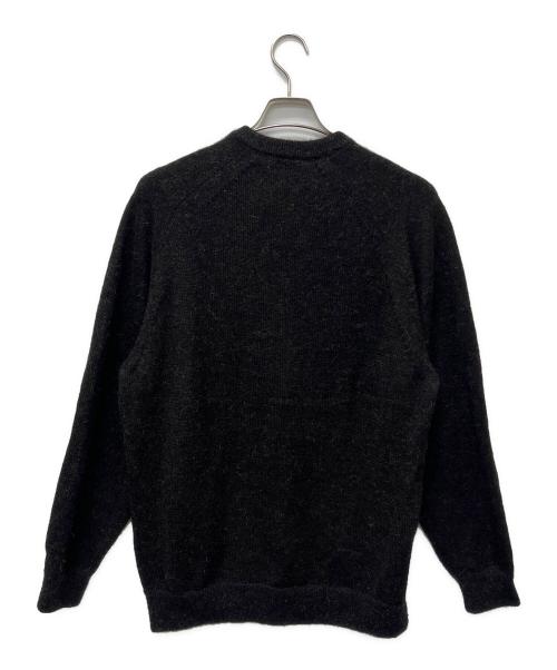STEVEN ALAN（スティーブンアラン）STEVEN ALAN (スティーブンアラン) アルパカ サドルショルダー Ｖネック ニット ブラック サイズ:ＸＬの古着・服飾アイテム