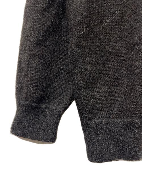 STEVEN ALAN（スティーブンアラン）STEVEN ALAN (スティーブンアラン) アルパカ サドルショルダー Ｖネック ニット ブラック サイズ:ＸＬの古着・服飾アイテム