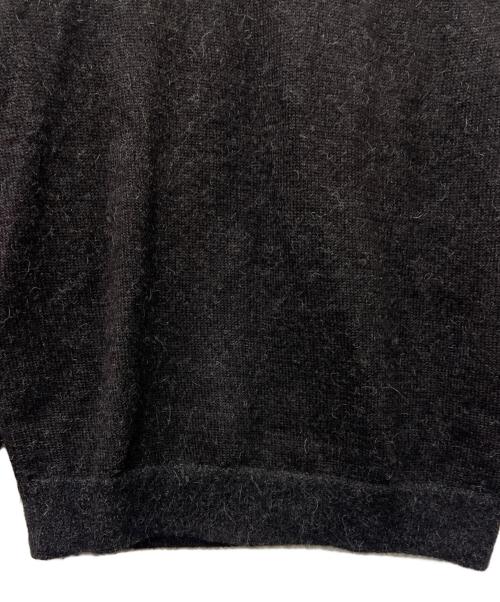 STEVEN ALAN（スティーブンアラン）STEVEN ALAN (スティーブンアラン) アルパカ サドルショルダー Ｖネック ニット ブラック サイズ:ＸＬの古着・服飾アイテム
