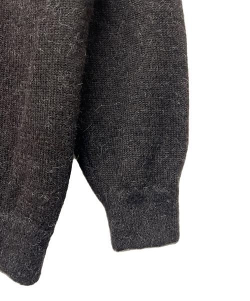 STEVEN ALAN（スティーブンアラン）STEVEN ALAN (スティーブンアラン) アルパカ サドルショルダー Ｖネック ニット ブラック サイズ:ＸＬの古着・服飾アイテム