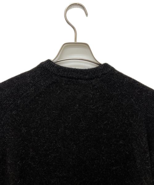STEVEN ALAN（スティーブンアラン）STEVEN ALAN (スティーブンアラン) アルパカ サドルショルダー Ｖネック ニット ブラック サイズ:ＸＬの古着・服飾アイテム