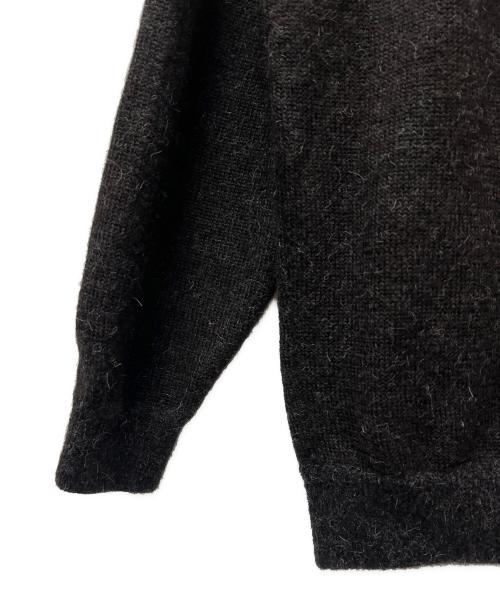 STEVEN ALAN（スティーブンアラン）STEVEN ALAN (スティーブンアラン) アルパカ サドルショルダー Ｖネック ニット ブラック サイズ:ＸＬの古着・服飾アイテム