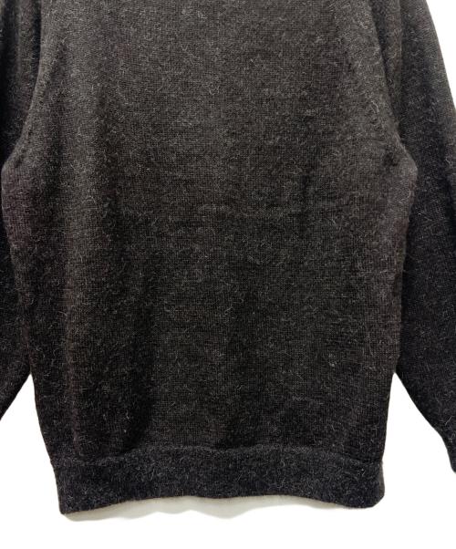 STEVEN ALAN（スティーブンアラン）STEVEN ALAN (スティーブンアラン) アルパカ サドルショルダー Ｖネック ニット ブラック サイズ:ＸＬの古着・服飾アイテム