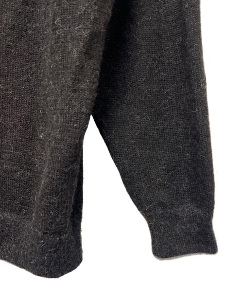 STEVEN ALAN（スティーブンアラン）STEVEN ALAN (スティーブンアラン) アルパカ サドルショルダー Ｖネック ニット ブラック サイズ:ＸＬの古着・服飾アイテム