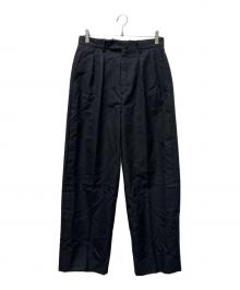 STEVEN ALAN（スティーブンアラン）の古着「ウール オックスフォード イン ツープリーツ ドレス トラウザーズ」｜グレー