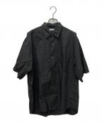 STEVEN ALANスティーブンアラン）の古着「C/L/S チェック レギュラーカラー シャツ」｜グレー