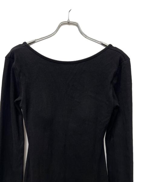 ALEXIA STAM（アリシアスタン）ALEXIA STAM (アリシアスタン) Back Adjuster Long Sleeve Rib Dress ブラック サイズ:Sの古着・服飾アイテム