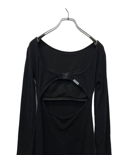 ALEXIA STAM（アリシアスタン）ALEXIA STAM (アリシアスタン) Back Adjuster Long Sleeve Rib Dress ブラック サイズ:Sの古着・服飾アイテム