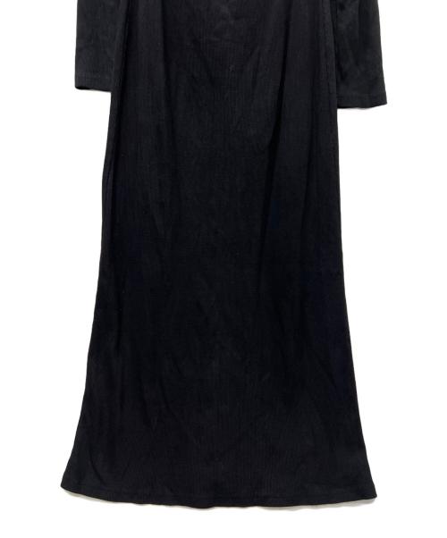 ALEXIA STAM（アリシアスタン）ALEXIA STAM (アリシアスタン) Back Adjuster Long Sleeve Rib Dress ブラック サイズ:Sの古着・服飾アイテム