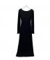 ALEXIA STAM（アリシアスタン）の古着「Back Adjuster Long Sleeve Rib Dress」｜ブラック