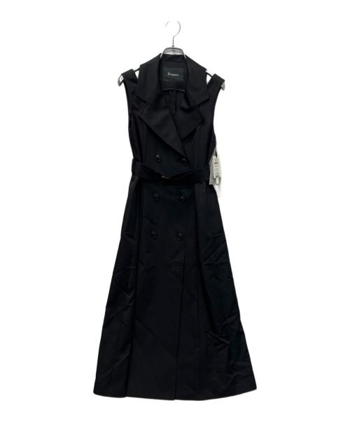 Diagram（ダイアグラム）Diagram (ダイアグラム) カットアウトトレンチノースリーブワンピース ブラック サイズ:３６の古着・服飾アイテム
