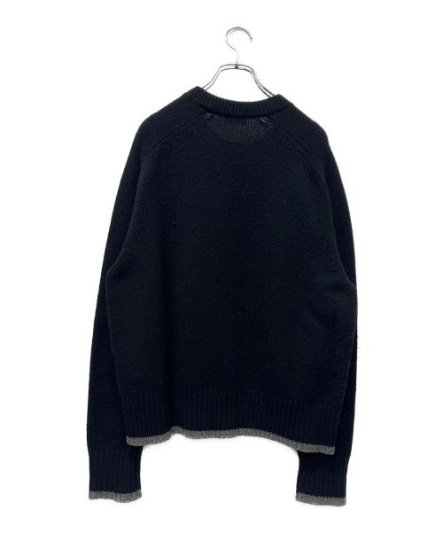 Dior（ディオール）Dior (ディオール)  ATELIER KNIT CREW SWEATER ブラック サイズ:Ｌの古着・服飾アイテム