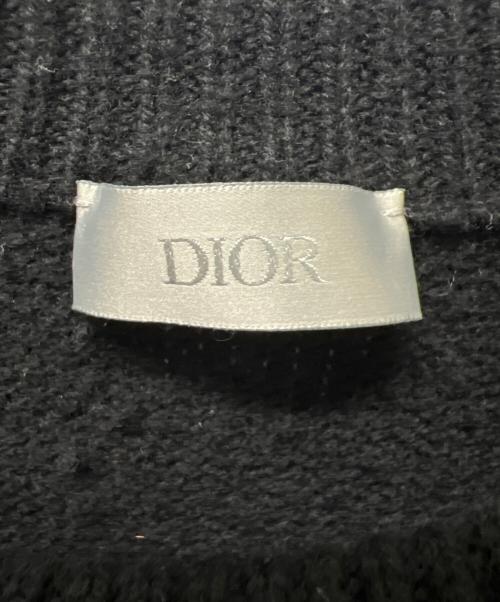 Dior（ディオール）Dior (ディオール)  ATELIER KNIT CREW SWEATER ブラック サイズ:Ｌの古着・服飾アイテム