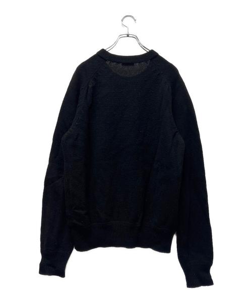 Dior（ディオール）Dior (ディオール) PETER DOIG 刺繍ニット ブラック サイズ:Ｌの古着・服飾アイテム