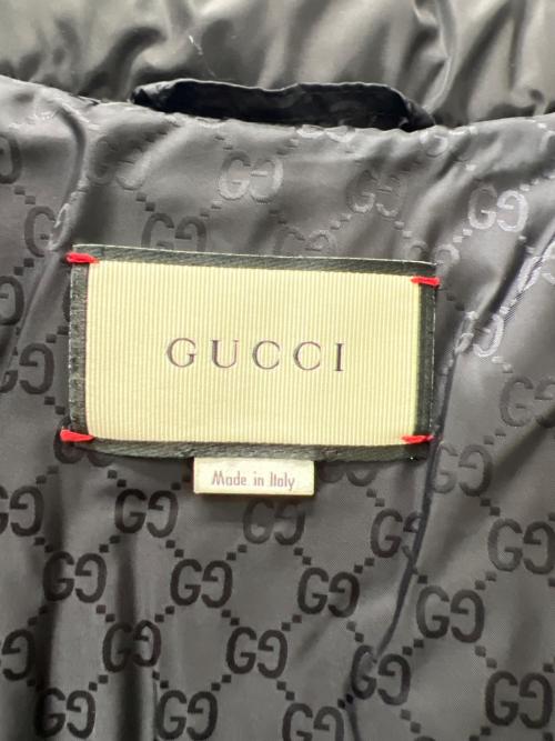 GUCCI（グッチ）GUCCI (グッチ) ヒステリアロゴダウンジャケット ブラック サイズ:５０の古着・服飾アイテム