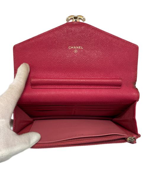 CHANEL（シャネル）CHANEL (シャネル) ショルダーウォレット ピンクの古着・服飾アイテム