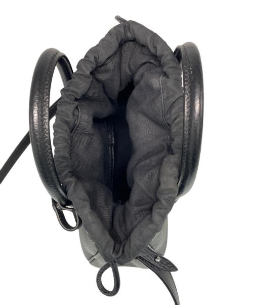 Maison Margiela（メゾンマルジェラ）Maison Margiela (メゾンマルジェラ) 5AC ドローストリングミニバッグ ブラックの古着・服飾アイテム