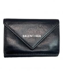BALENCIAGA（バレンシアガ）の古着「3つ折り財布」｜ブラック