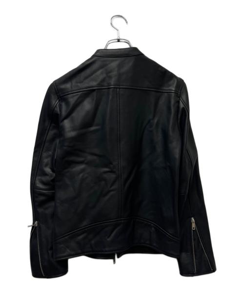 UNITED TOKYO（ユナイテッドトーキョー）UNITED TOKYO (ユナイテッドトーキョー) ラムレザーシングルライダースジャケット ブラック サイズ:１の古着・服飾アイテム