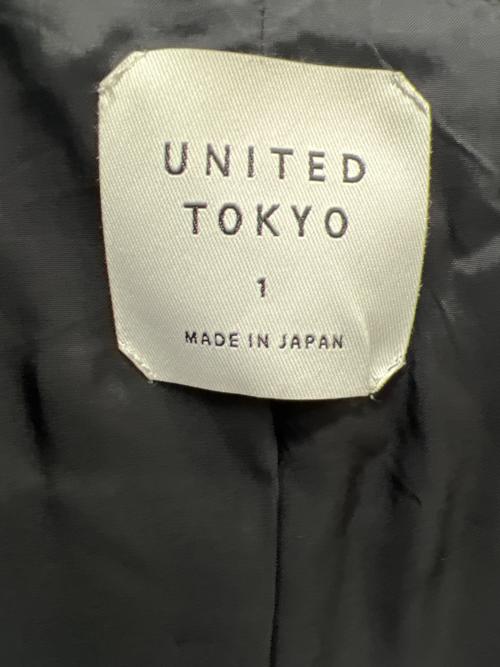 UNITED TOKYO（ユナイテッドトーキョー）UNITED TOKYO (ユナイテッドトーキョー) ラムレザーシングルライダースジャケット ブラック サイズ:１の古着・服飾アイテム