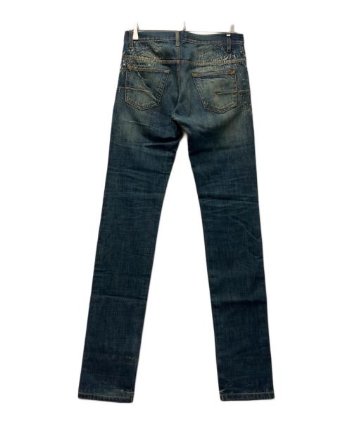DIOR HOMME（ディオール オム）DIOR HOMME (ディオール オム) スパイダーデニムパンツ インディゴ サイズ:２８の古着・服飾アイテム