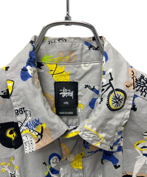 stussy（ステューシー）stussy (ステューシー) 半袖シャツ グレー サイズ:Sの古着・服飾アイテム