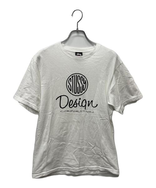 stussy（ステューシー）stussy (ステューシー) プリントTシャツ ホワイト サイズ:Sの古着・服飾アイテム
