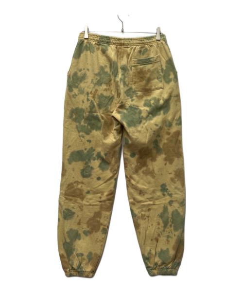 Diaspora Skateboards（ディアスポラスケートボードズ）Diaspora Skateboards (ディアスポラスケートボードズ) DYED CAMO SWEATPANTS イエロー×グリーン サイズ:Ｌの古着・服飾アイテム