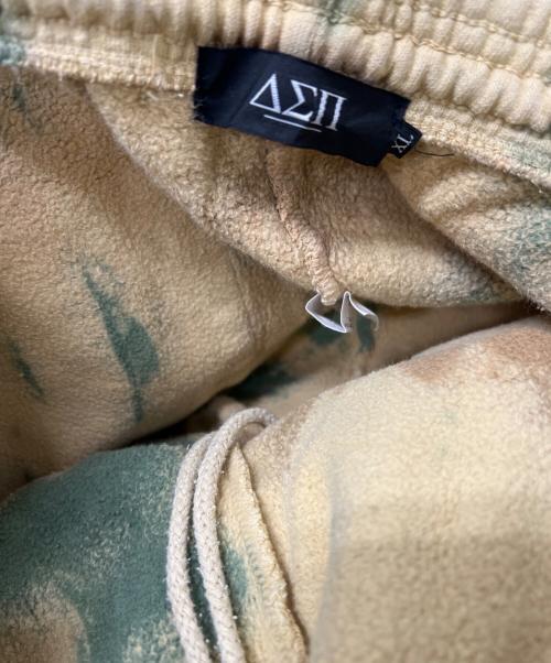 Diaspora Skateboards（ディアスポラスケートボードズ）Diaspora Skateboards (ディアスポラスケートボードズ) DYED CAMO SWEATPANTS イエロー×グリーン サイズ:Ｌの古着・服飾アイテム