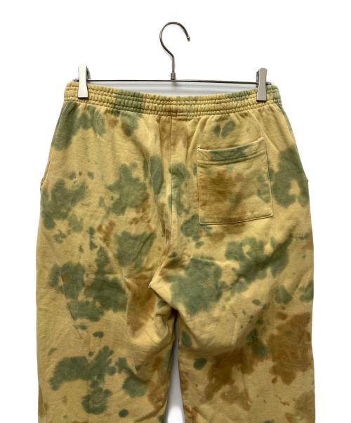 Diaspora Skateboards（ディアスポラスケートボードズ）Diaspora Skateboards (ディアスポラスケートボードズ) DYED CAMO SWEATPANTS イエロー×グリーン サイズ:Ｌの古着・服飾アイテム