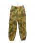 Diaspora Skateboards（ディアスポラスケートボードズ）の古着「DYED CAMO SWEATPANTS」｜イエロー×グリーン