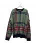 stussy（ステューシー）の古着「モヘア混チェックニット」｜グリーン