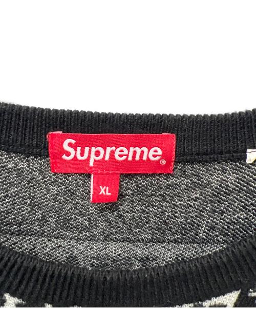 SUPREME（シュプリーム）SUPREME (シュプリーム) Newspaper print sweater ブラック サイズ:ＸＬの古着・服飾アイテム