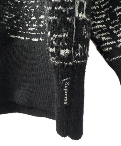 SUPREME（シュプリーム）SUPREME (シュプリーム) Newspaper print sweater ブラック サイズ:ＸＬの古着・服飾アイテム