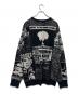 SUPREME (シュプリーム) Newspaper print sweater ブラック サイズ:ＸＬ：18000円